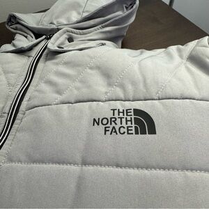 The North Face Light Gray Quilted Jacket